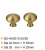 Мебельная ручка HOME DECO Brass Knobs QS-HK0013
