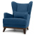 Кресло Malta Armchair синий велюр Кресло Malta Armchair синий велюр