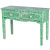 Стол рабочий зеленый орнамент кость BONE INLAY CONSOL TABLE 2 DRAWER Стол рабочий зеленый орнамент кость BONE INLAY CONSOL TABLE 2 DRAWER