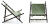 Стул Seletti Heritage Foldable Deckchair Green