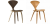 Стул Cherner Side Chair designed by Norman Cherner in 1958 Стул Cherner Side Chair designed by Norman Cherner in 1958