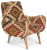 Кресло KELIM Pattern Brown Chair I Кресло KELIM Pattern Brown Chair I