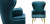 Кресло Wingback Dining Chair turquoise velor Кресло Wingback Dining Chair turquoise velor