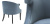 Кресло Eichholtz Chair Margaux blue Кресло Eichholtz Chair Margaux blue