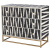 Комод черно-белый кость Mandika Bone Inlay Chest on Brass Legs 3 DRAWER Комод черно-белый кость Mandika Bone Inlay Chest on Brass Legs 3 DRAWER
