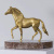 Статуэтка Скакун-иноходец на срезе агата