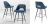 Барный стул Eichholtz Bar Stool Avorio Blue Барный стул Eichholtz Bar Stool Avorio Blue