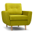 Кресло Dublin Armchair велюр лайм Кресло Dublin Armchair велюр лайм