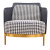 Кресло Pied de poule Gray Armchair