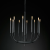 Люстра RH Quenouilles Round Chandelier black Люстра RH Quenouilles Round Chandelier black