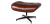 Кресло Eames Lounge Chair & Ottoman brown designed by Charles and Ray Eames
