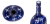 Ваза blue & white ornament Blue Bottle