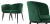 Комплект из двух стульев Eichholtz Dining Chair Filmore Set Of 2 Cameron green Комплект из двух стульев Eichholtz Dining Chair Filmore Set Of 2 Cameron green