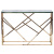 Консоль Serene Furnishing Gold Clear Glass Top Console