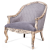 Кресло French Provence ArmChair violet antic