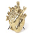 Ваза Seletti Love in Bloom gold porcelain heart vase Ваза Seletti Love in Bloom gold porcelain heart vase