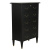 COMMODE SEMAINIER 5 TIROIRS EN ACACIA NOIR CENA A271CLE
