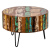 Журнальный стол Multicolored Antique Wood Circle Журнальный стол Multicolored Antique Wood Circle