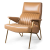 Кресло Solonar light brown leather