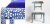 Стул инкрустация костью Bone Inlay Chairs синий