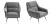 Кресло Eichholtz Chair Exile Grey Кресло Eichholtz Chair Exile Grey