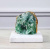Статуэтка Друза изумрудного флюорита на подставке из мрамора