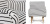 Кресло с подлокотниками Black and White Stripes Кресло с подлокотниками Black and White Stripes