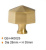 Мебельная ручка HOME DECO Brass Knobs QS-HK0025 Мебельная ручка HOME DECO Brass Knobs QS-HK0025