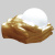 Бра Glowing Ball In The Gold Hands Бра Glowing Ball In The Gold Hands