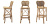 Барный стул Eichholtz Bar Stool Colony Барный стул Eichholtz Bar Stool Colony