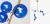 Люстра 8-GLOBE CHERRYBOMB CHANDELIER blue Люстра 8-GLOBE CHERRYBOMB CHANDELIER blue