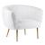 Кресло Kelly Wearstler SOUFFLE CHAIR - RUCHED Milk designed by Kelly Wearstler