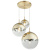 Светильник подвесной Mirror Ball Gold 3 плафона designed by Tom Dixon in 2003 Светильник подвесной Mirror Ball Gold 3 плафона designed by Tom Dixon in 2003