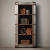 RH Richards Polished Aluminum Shelving Bookcase