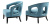 Кресло Eichholtz Chair Adam Turquoise