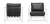 Кресло Black Calfskin Armchair designed by Stephen Kenn and Simon Miller
