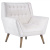 Кресло Danish Modern Armchair Tufted Accent белый велюр Кресло Danish Modern Armchair Tufted Accent белый велюр