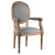 Стул REGENCY MEDALLION ARMCHAIR Gray Linen Стул REGENCY MEDALLION ARMCHAIR Gray Linen