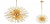 Люстра ASTRA Chandelier Sputnik Light Gold