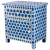 Тумба Midnight Blue Hexagon inlay cupboard 2 Drawer Тумба Midnight Blue Hexagon inlay cupboard 2 Drawer