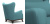 Кресло Malta Armchair Бирюзовое Кресло Malta Armchair Бирюзовое