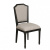 Стул CHAISE NOIRE EN TISSU ET HEVEA BRUGES