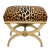 Пуф Pair of Hollywood Regency Leopard Print Velvet Benches Пуф Pair of Hollywood Regency Leopard Print Velvet Benches