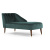 Кушетка Chaise Longue, Peacock Blue Velvet