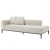 Кушетка Eichholtz Lounge Sofa Cesare Left Pebble grey