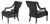 Кресло Eichholtz Chair Ermitage Black