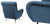 Кресло Chair Giardino Fauteuil blauw velvet Кресло Chair Giardino Fauteuil blauw velvet