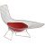 Кресло Asymmetric Chaise designed by Harry Bertoia in 1952