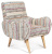 Кресло KELIM Pattern Brown Chair Кресло KELIM Pattern Brown Chair