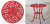 Обеденный стол Industry Collection ALUMINIUM TABLE – RED